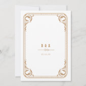 国エレガント婚式 招待状 (裏面)