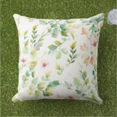 国エレガント植物水彩野草 アウトドアクッション (芝生)