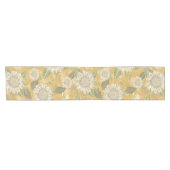 国エレガント素朴フローラひまわり ショートテーブルランナー (横)