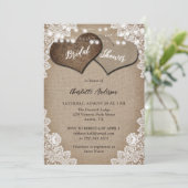 国エレガント素朴ブライダルシャワー 招待状 (スタンド正面)