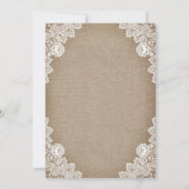 国エレガント素朴ブライダルシャワー 招待状 (裏面)