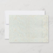 国エレガント素朴ボホサマーフローラ結婚ズ 出欠カード (裏面)