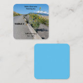 国カジュアル西の道路のフラワーテーブル番号 エンクロージャーカード (正面/裏面)