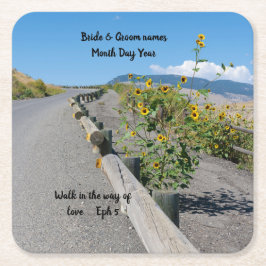 国カジュアル西山道花壇 スクエアペーパーコースター