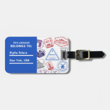 国カスタマイズ切手ラゲージタグ