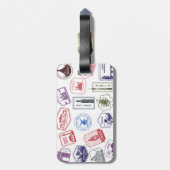 国カスタマイズ切手ラゲージタグ ラゲッジタグ (裏面縦)