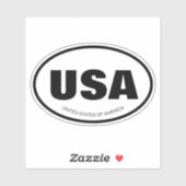 国カスタムまたは州の略称ovalビニル シール (シート)