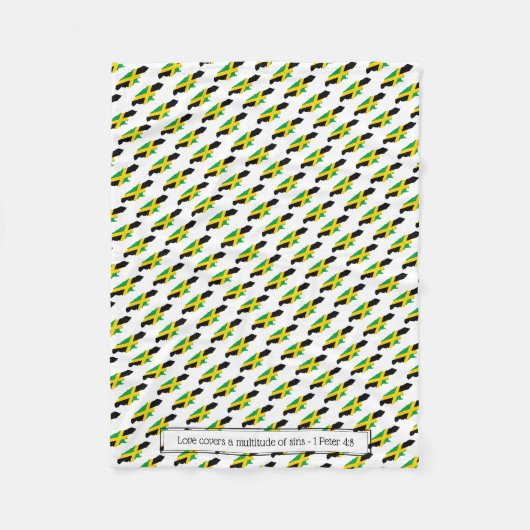 国カスタム国の国旗 フリースブランケット (正面)