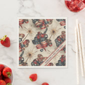 国カスタム国国旗の花火大会7月4日 スタンダードランチョンナプキン (インサイチュ)