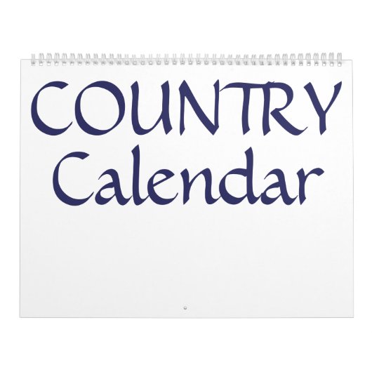 国カレンダー カレンダー (カバー)