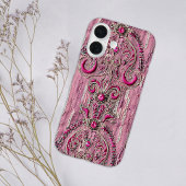 国ガーリー素朴ピンクストーンピンクデニム Case-Mate iPhoneケース