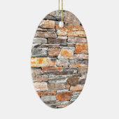 国クラシックレンガ岩石模様 セラミックオーナメント (右)