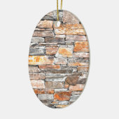 国クラシックレンガ岩石模様 セラミックオーナメント (左)