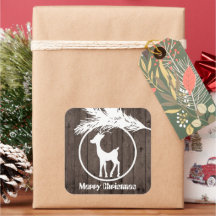 国クリスマスのトナカイ電球を追加文字シール