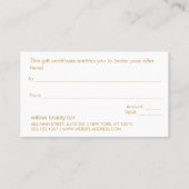 国クリスマスウッドギフト証明書 割引カード (裏面)