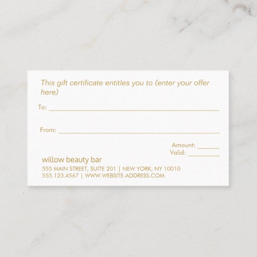 国クリスマスウッドギフト証明書 割引カード (裏面)