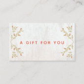 国クリスマスウッドギフト証明書 割引カード (正面)