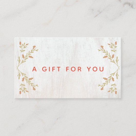 国クリスマスウッドギフト証明書 割引カード (正面)