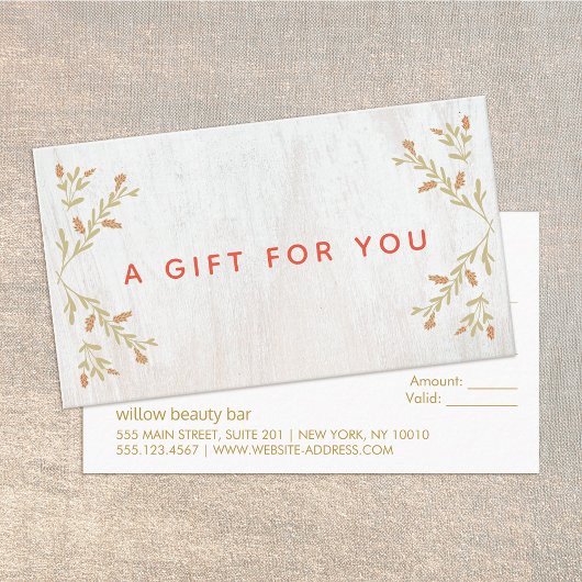 国クリスマスウッドギフト証明書 割引カード