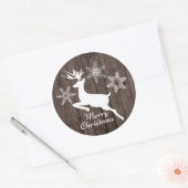 国クリスマストナリーホリデーステッカー ラウンドシール (封筒)
