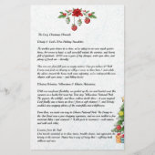 国クリスマスファミリーニュースレター両面 便箋 (正面)