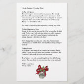 国クリスマスファミリーニュースレター両面 便箋 (裏面)