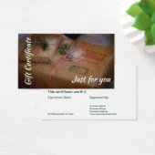 国クリスマスホリデーギフトカード証明書 (デスク)