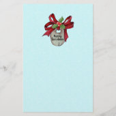 国クリスマス家族ニュースレターあなたのテキスト 便箋 (裏面)