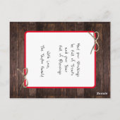 国クリスマス |カウボーイブートストッキング ポストカード (裏面)