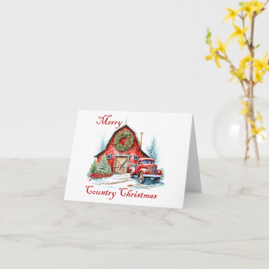 国クリスマス カード (黄色い花)