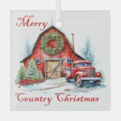 国クリスマス ガラスオーナメント (正面)