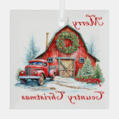 国クリスマス ガラスオーナメント (裏面)