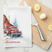 国クリスマス キッチンタオル (四つ折り)