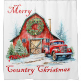 国クリスマス シャワーカーテン (正面)