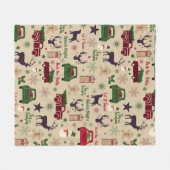 国クリスマス フリースブランケット (正面(横))