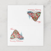 国クリスマス プレイスカード (外部開封)