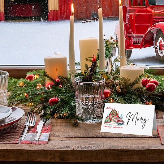 国クリスマス プレイスカード