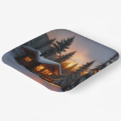 国クリスマス ペーパープレート (傾斜あり)