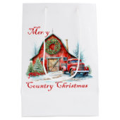 国クリスマス ミディアムペーパーバッグ (裏面)