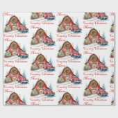 国クリスマス ラッピングペーパー (フラット)