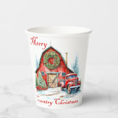 国クリスマス 紙コップ (正面)