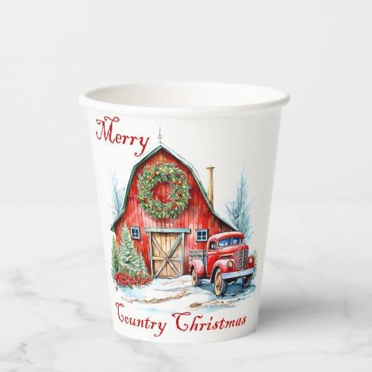 国クリスマス 紙コップ (正面)