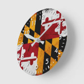 国グランジ旗 ラウンド壁時計 (傾斜)