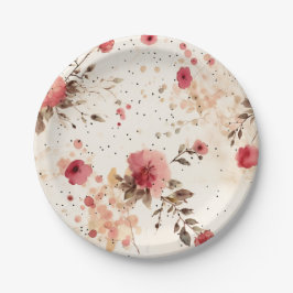 国コテージフローラ紙パーティープレート ペーパープレート