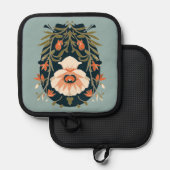 国コテージフローラ 鍋敷き (正面/裏面)