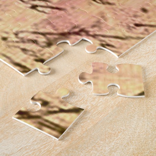 国シックフランスの,みすぼらしいシック,ピンクのバラ,フローラ ジグソーパズル (側面)