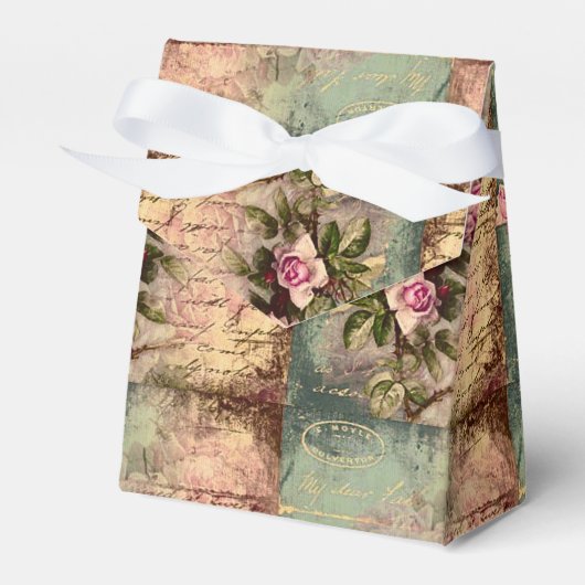 国シックフランスの，みすぼらしいシック，ピンクのバラ，フローラ フェイバーボックス (正面サイド)