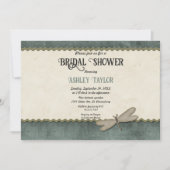 国シンプルエレガントモダンブライダルシャワー 招待状 (正面)