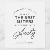 国シンプルモダンの妊娠の発表 ワインラベル (シングルラベル)