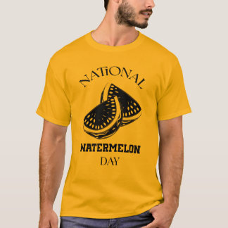 国スイカの日標識 Tシャツ